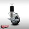 Service Caster 3.5'' SS Thermoplastic Rubber Swivel 1-3/4'' Expanding Stem Caster with Brake SCC-SSEX20S3514-TPRB-TLB-134 - alternate 2